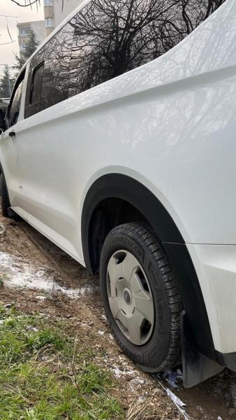 Купить Накладки на арки широкие (4 шт, черные) для Ford Custom 2023- гг