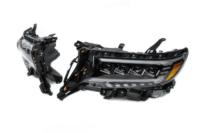 Купить Передняя оптика Lexus-design 4-LED V2 (2017-2025, 2 шт) для Toyota Land Cruiser Prado 150
