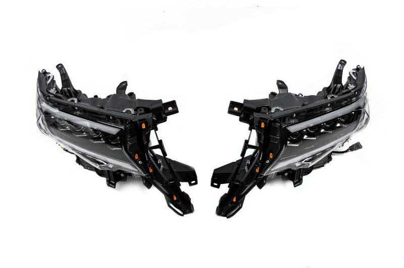 Купить Передняя оптика Lexus-design 4-LED V2 (2017-2025, 2 шт) для Toyota Land Cruiser Prado 150