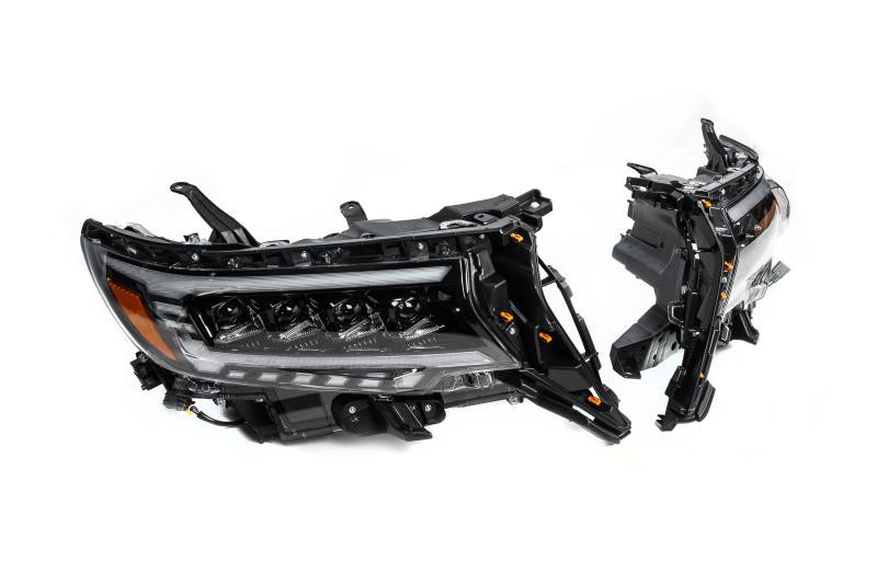 Купить Передняя оптика Lexus-design 4-LED V2 (2017-2025, 2 шт) для Toyota Land Cruiser Prado 150