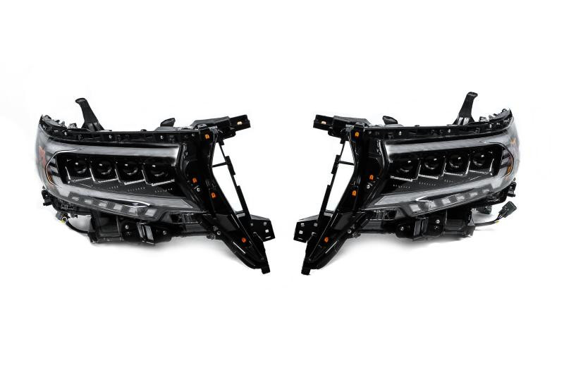 Купить Передняя оптика Lexus-design 4-LED V2 (2017-2025, 2 шт) для Toyota Land Cruiser Prado 150