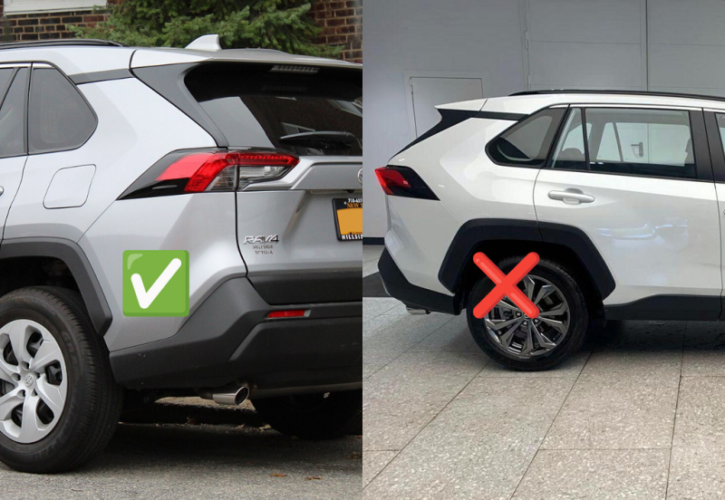 Купити Бризковики Premium 2022-2025 (Коротка арка, 4 шт) для Toyota Rav 4 2019- рр