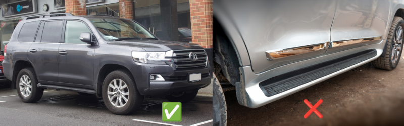 Купити Передні бризковики (2 шт, під пороги без підсвітки) для Toyota Land Cruiser 200