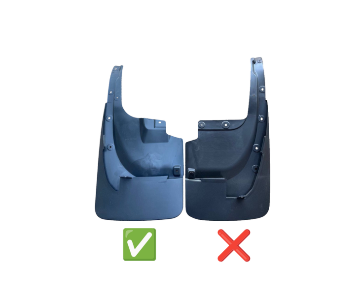 Купить Задние брызговики 2015-2021 (2 шт, под обвес, узкие) для Toyota Land Cruiser 200