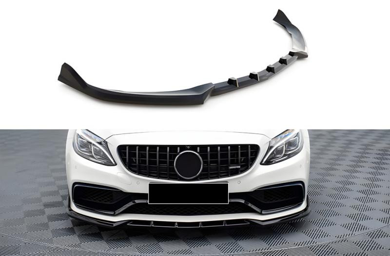 Купить Передняя лип накладка DPT (2017-2020, черный глянец) для Mercedes C-сlass W205