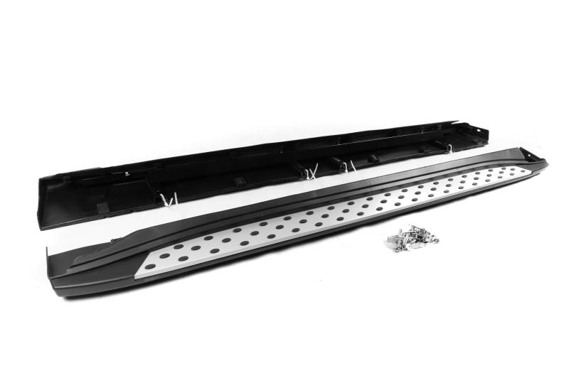 Купить Боковые пороги OEM V1 (2 шт, алюминий) для Mitsubishi Outlander 2012-2021 гг