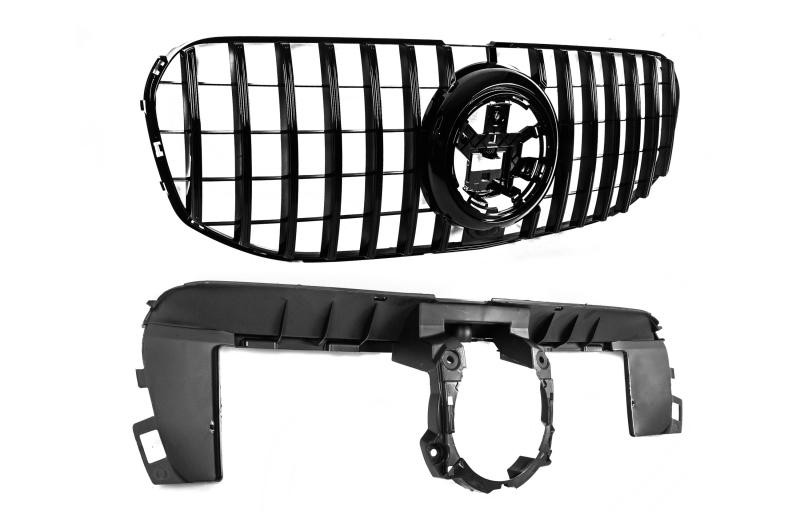 Купити Передня решітка 2019-2023 (GT Panamericana Black) для Mercedes GLS X167