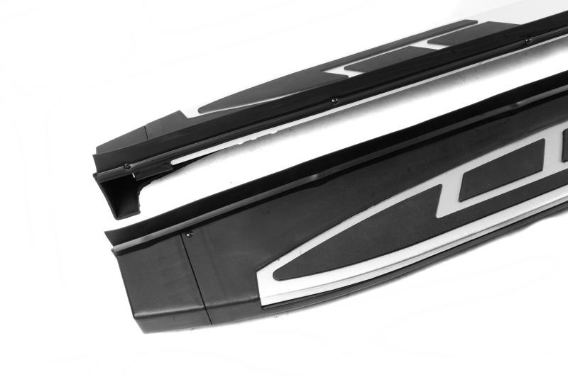 Купить Боковые пороги OEM V2 (2 шт, алюминий) для Mitsubishi Outlander 2012-2021 гг