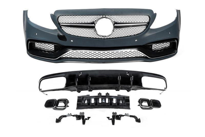 Купити Комплект обвісів з дифузором для Coupe (AMG C63-designs 2014-2018) для Mercedes C-сlass W205 рр