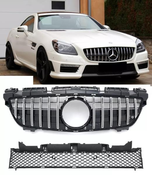 Купити Передня решітка GT Panamericana для Mercedes SLK R172 2011-2016 рр