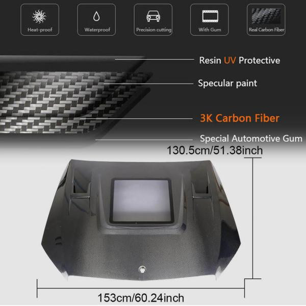 Купити Капот V2 (Карбон) для Mercedes C-сlass W205 2014-2021рр