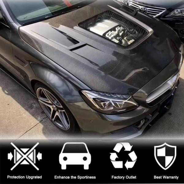 Купити Капот V2 (Карбон) для Mercedes C-сlass W205 2014-2021рр
