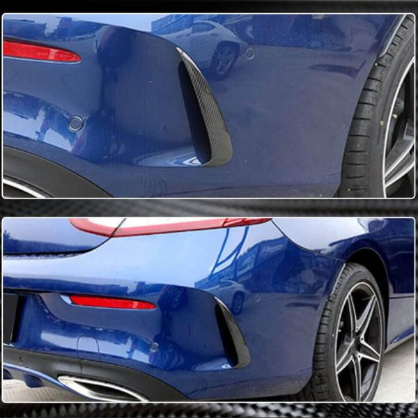 Купити Накладки на задній бампер V1 (для купе/кабріолет Base/AMG-Line/C43 AMG 2015-2019, Карбон) для Mercedes C-сlass W205 рр