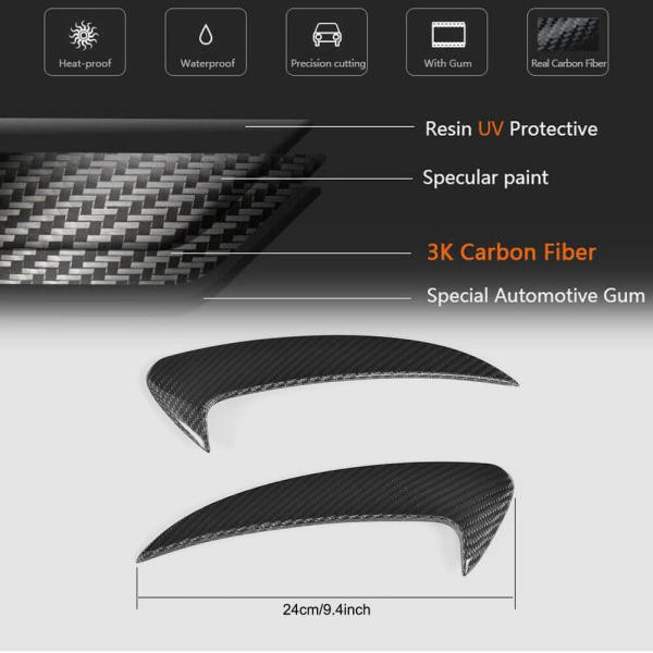 Купити Накладки на задній бампер V1 (для купе/кабріолет Base/AMG-Line/C43 AMG 2015-2019, Карбон) для Mercedes C-сlass W205 рр