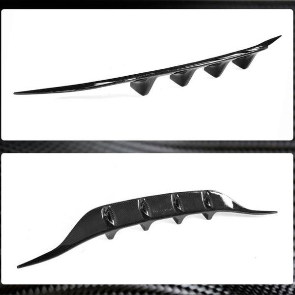 Купить Диффузор заднего бампера (для купе/кабриолет AMG-Line/C43 AMG 2015-2019, Карбон) для Mercedes C-сlass W205