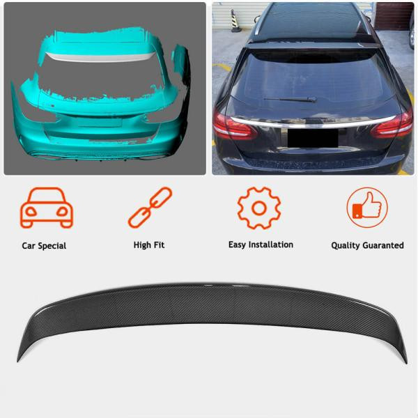 Купить Спойлер (для Base/AMG-Line SW 2015-2019, Карбон) для Mercedes C-сlass W205