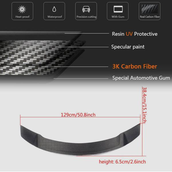 Купити Спойлер V1 (для SD 2015-2019, Карбон) для Mercedes C-сlass W205 рр