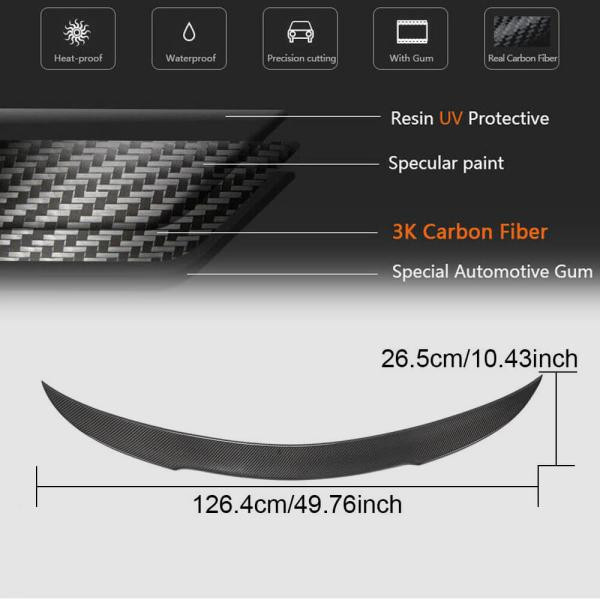 Купити Спойлер V12 (для SD 2015-2021, Карбон) для Mercedes C-сlass W205 рр