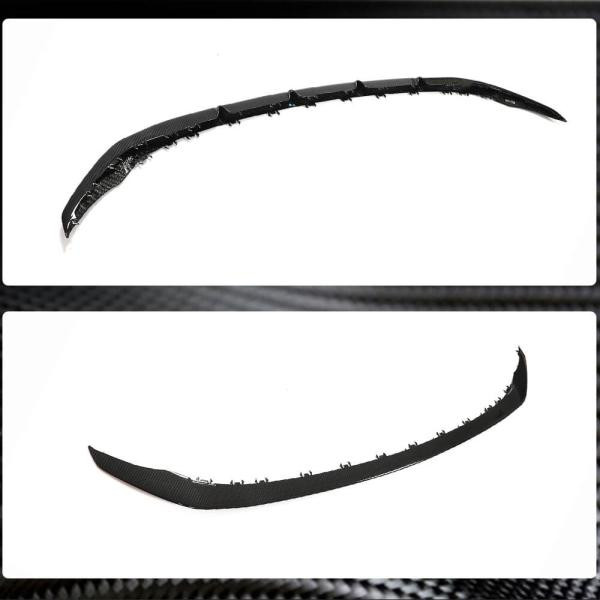 Купить Накладка на передний бампер Lip V2 (для C43 AMG 2019-2021, Карбон) для Mercedes C-сlass W205