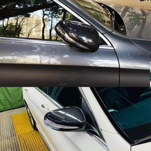 Купити Кришки дзеркал V1 (Карбон) для Mercedes C-сlass W205 2014-2021рр