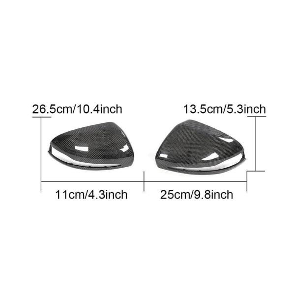 Купити Кришки дзеркал V1 (Карбон) для Mercedes C-сlass W205 2014-2021рр