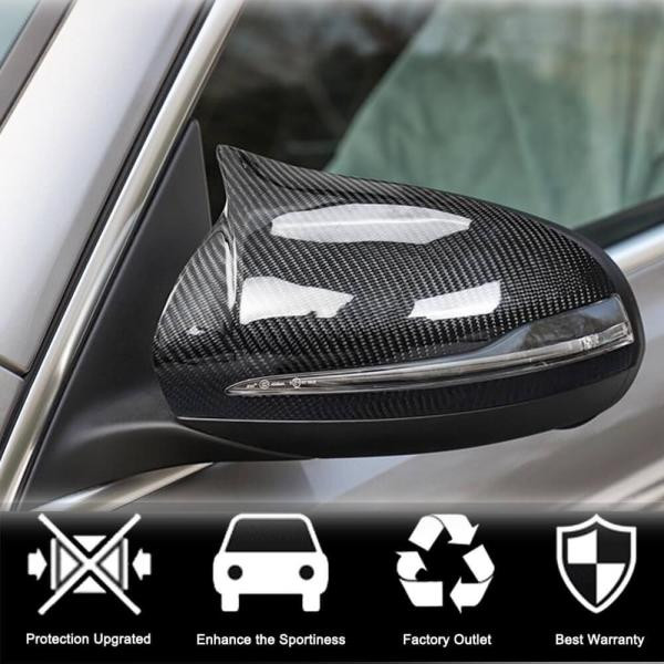 Купить Крышки зеркал V4 (Карбон) для Mercedes C-сlass W205 2014-2021 гг