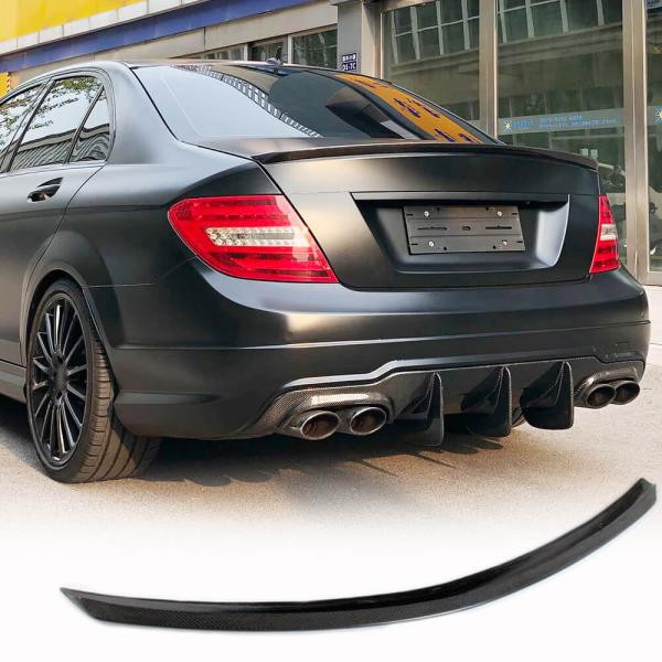Купити Спойлер SD V1 (Карбон) для Mercedes C-class W204 2007-2015рр