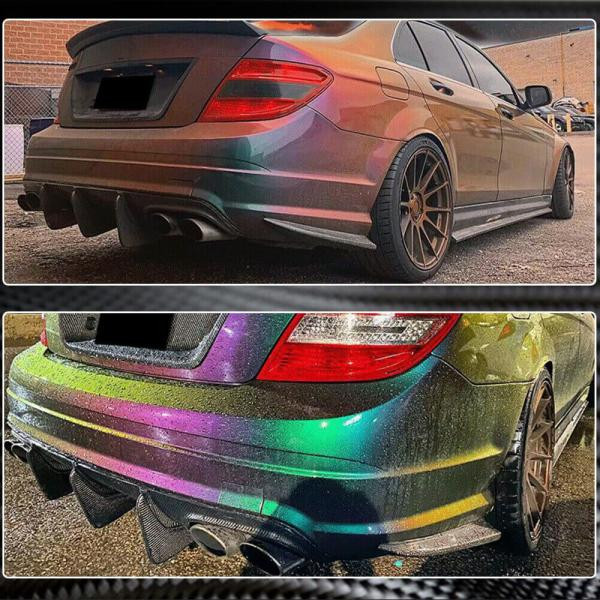 Купити Дифузор заднього бампера V1 (для AMG SD 2008-2011, Карбон) для Mercedes C-class W204 рр