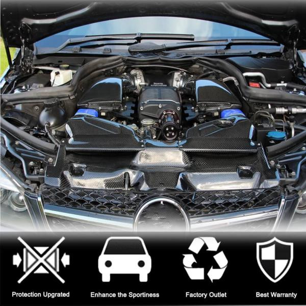 Купити Корпус системи холодного впуску з кришкою (для C63 AMG 2012-2014,Сухий карбон) для Mercedes C-class W204 рр