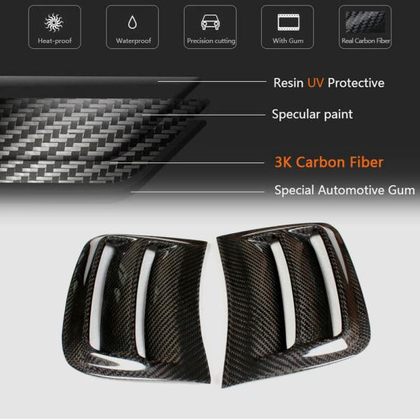 Купить Накладки на передний бампер (для C63 AMG Sedan 2008-2011, Карбон) для Mercedes C-class W204