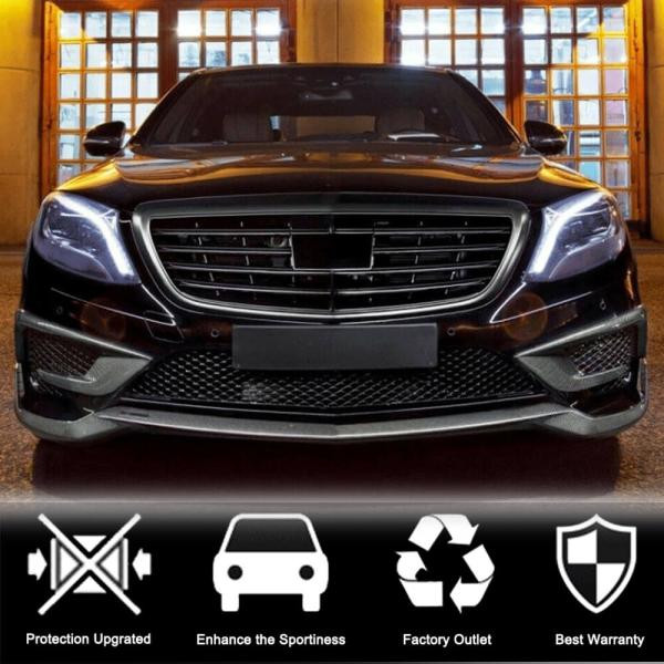 Купить Накладка на передний бампер Lip (для S63 AMG 2014-2017, Карбон) для Mercedes S-сlass W222