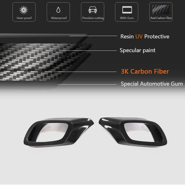 Купити Карбонові вставки передній бампер (для AMG 2018-2021) для Mercedes S-сlass W222