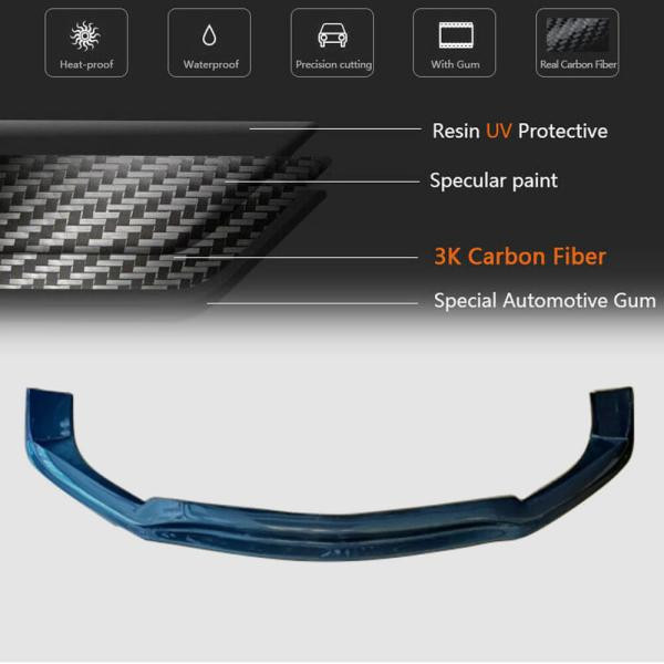 Купить Накладка на передний бампер Lip V1 (для AMG-Line 2013-2016, Карбон) для Mercedes E-сlass W212