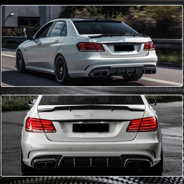 Купить Диффузор заднего бампера V1 (для E63 AMG 2013-2016, Карбон) для Mercedes E-сlass W212