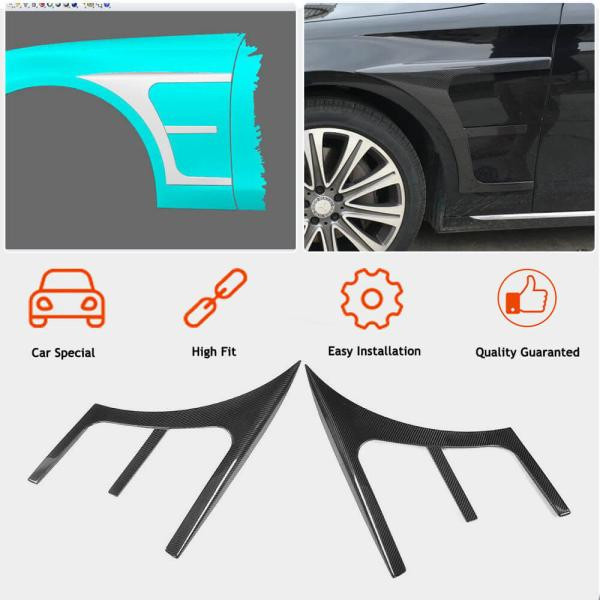Купить Накладки на передние крылья (AMG-Line/E43 AMG 2016-2019, Карбон) для Mercedes E-сlass W213