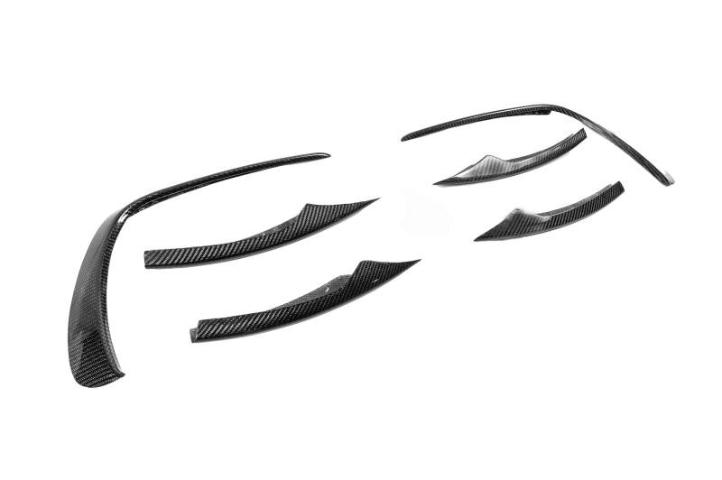 Купити Накладки на передній бампер (для AMG-Line 2020-2025, Сухий карбон) для Mercedes E-сlass W213 рр