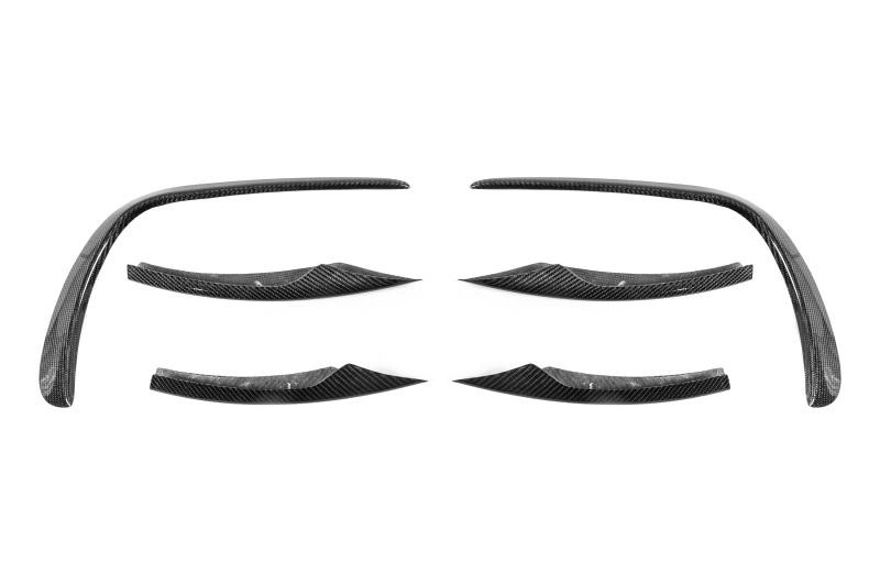 Купити Накладки на передній бампер (для AMG-Line 2020-2025, Сухий карбон) для Mercedes E-сlass W213 рр