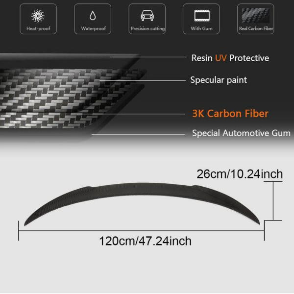 Купити Спойлер V8 (SD, Карбон) для Mercedes CLA C117 2013-2019 рр