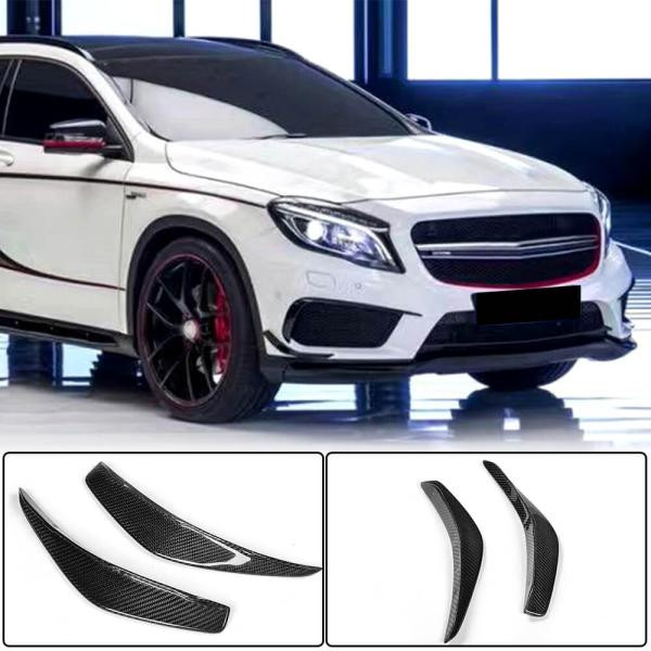 Купити Накладки на передній бампер (для CLA45 AMG SD, Карбон) для Mercedes CLA C117 2013-2019 рр