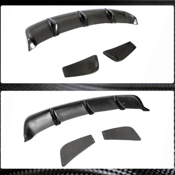 Купить Диффузор заднего бампера V2 (для AMG-Line/CLA45 AMG 2013-2016, Карбон) для Mercedes CLA C117