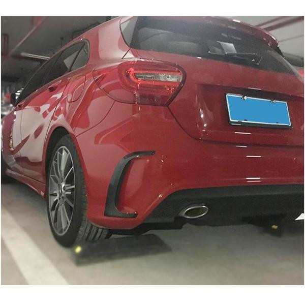 Купить Накладки на задний бампер (для A45 AMG HB 2013-2015, Карбон) для Mercedes A-сlass W176