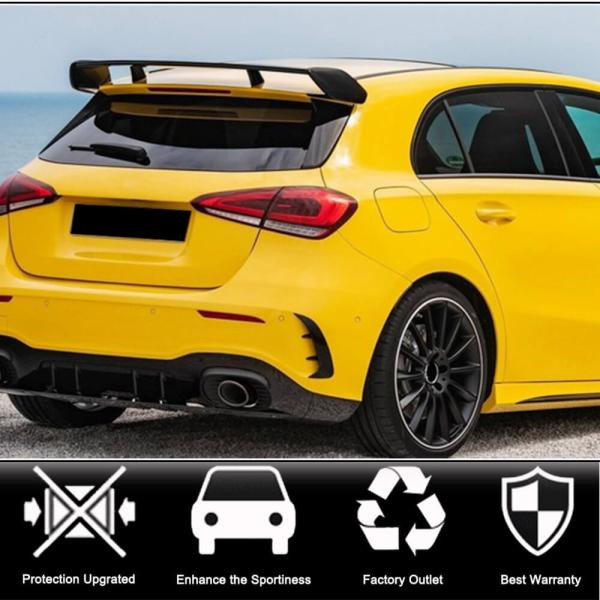 Купити Накладки на задній бампер (для A45 AMG 2021-2023, Карбон) для Mercedes A-сlass W177 2018- рр