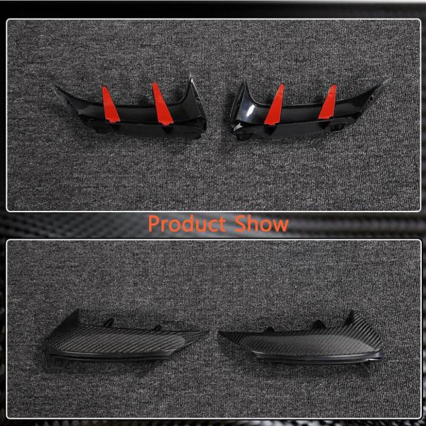 Купити Накладки на задній бампер (для A45 AMG 2021-2023, Карбон) для Mercedes A-сlass W177 2018- рр