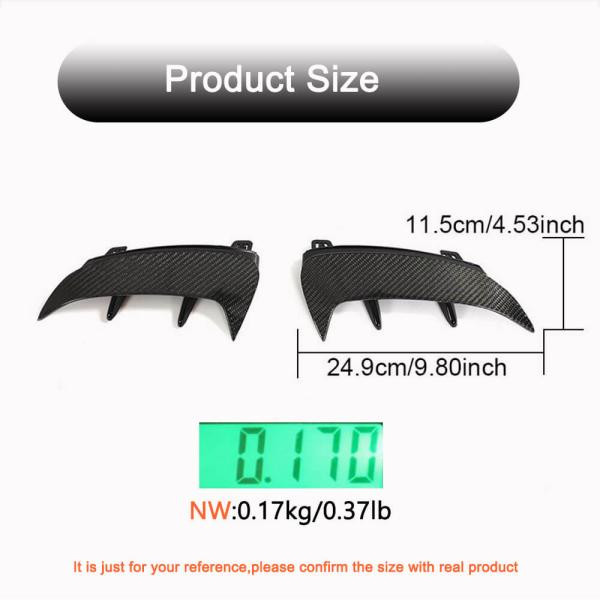 Купити Накладки на задній бампер (для A45 AMG 2021-2023, Карбон) для Mercedes A-сlass W177 2018- рр