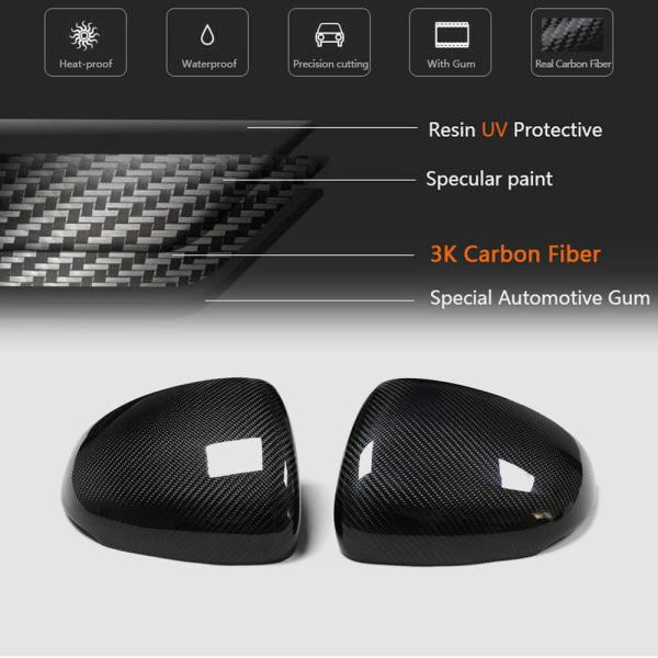 Купить Крышки зеркал (2018-2021, Карбон) для Mercedes A-сlass W177 2018- гг