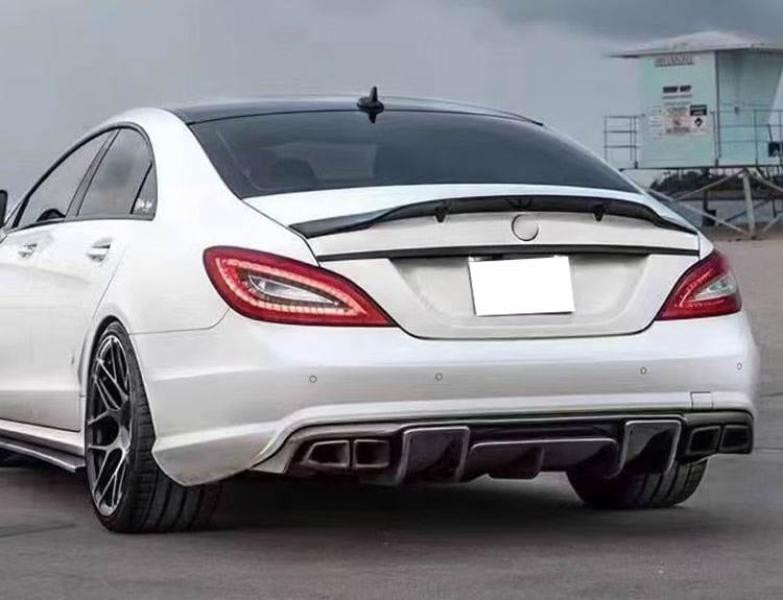 Купити Дифузор заднього бампера (для AMG-Line/CLS63 AMG 2011-2014, Карбон) для Mercedes CLS C218 рр