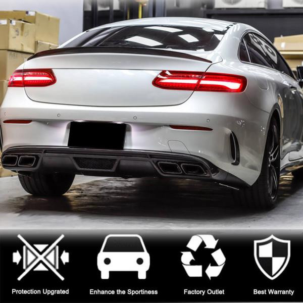 Купити Дифузор заднього бампера V1 (для AMG-Line 2017-2019, Карбон) для Mercedes E-class coupe C238