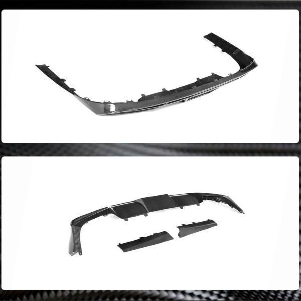 Купити Дифузор заднього бампера V1 (для AMG-Line 2017-2019, Карбон) для Mercedes E-class coupe C238