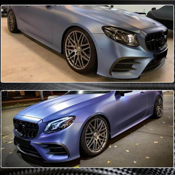 Купити Накладка на передній бампер Lip (для AMG-Line 2017-2019, Карбон) для Mercedes E-class coupe C238