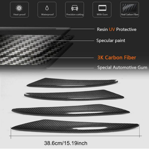 Купити Накладки на передній бампер (для AMG / AMG-Line 2017-2019, Карбон) для Mercedes E-class coupe C238